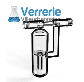 Bulleur double GL14, en verre borosilicate