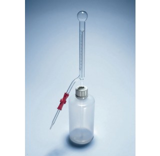 Burette a zero Sofnol automatique 10 ml avec valve a pression graduation 0,1 ml tolerance 0,1 ml cla