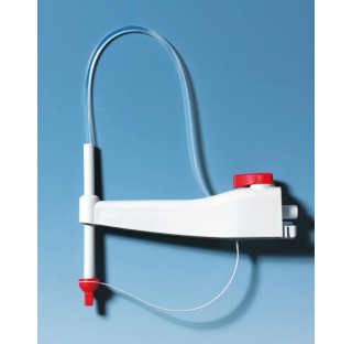 Canule de titration avec bouchon à vis pour Titrette 25 ml+50 ml, avec vanne de refoulement/recirc. 