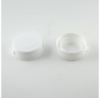 Cape pour pilulier 43 polypropylene blanc, inviolable et encliquetable