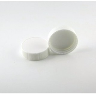 Capsule Pharmacie 40 en polypropylene blanc et joint triseal bague PHIE40