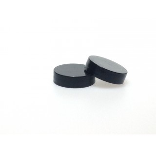 Capsule 38/400 en polypropylene noir et joint triseal pour rond LO VJ 50-100-125 ml