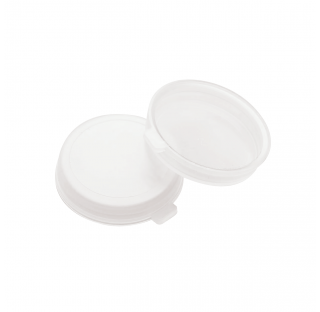 Bouchon a pression en LDPE pour flacons d'echantillon a bouchon pression de 8 ml et 12 ml, DE 22 mm 