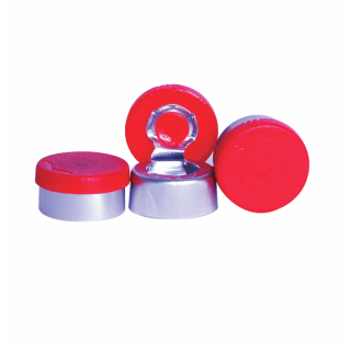Scellage aluminium 13 mm a languette d'arrachement, rouge (Boite de 1000)