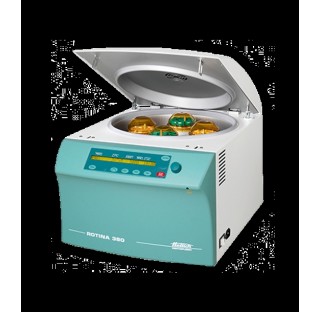 ROTINA 380, centrifugeuse de paillasse ventilee, 220 V vitesse 15000 min-1 , ACR max 24400 ,capacite