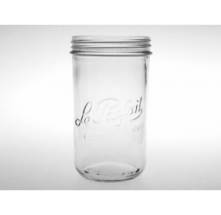 Conserve en verre 1000 ml a vis bague BV100, bocal en verre a viss 1 litre