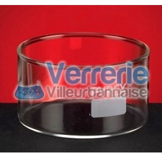 Cristallisoir 900ml sans bec verseur diam ext 140 mm hauteur 75 mm verre Pyrex