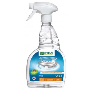 Pistolet vaporisateur 750 ml de désinfectant pour surface lisses, séchage rapide et désinfection.