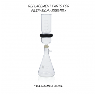 Fiole pour filtration 2000 ml, verre borosilicate de Type I clair, rodage male  40/35
