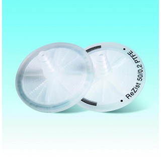 Filtres seringues Rezist 50 taille de pore 0,2 um, diametre 50mm, 10 filtres seringue steriles en PT
