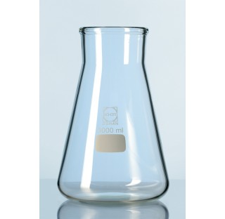 Flacon conique DURAN, forme Erlenmeyer, a col large, 3000 ml