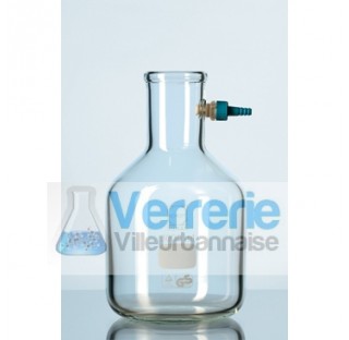 Fiole pour filtration en forme de flacon avec olive demontable en plastique20 000 ml diametre 290 mm