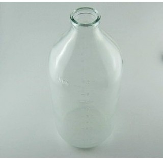 Flacon a perfusion 1000 ml verre blanc, 1 litre Borosilicate type 1 bague SERT32