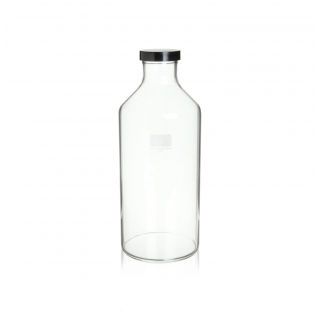 Flacon pour agitateur a rouleaux, 1070 ml avec bouchon visse 51-400 phenolique noir a joint styrene-