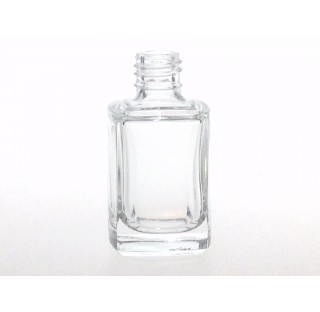 Flacon de parfum 12,6 ml en verre blanc Limay bague 13/415