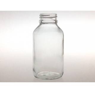 Flacon pharmaceutique 30 ml col large ouverture en verre, poudrier en verre bague PHIE35