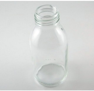 Flacon sirop 100 ml verre blanc, flacon verre sodocalcique bague PP28