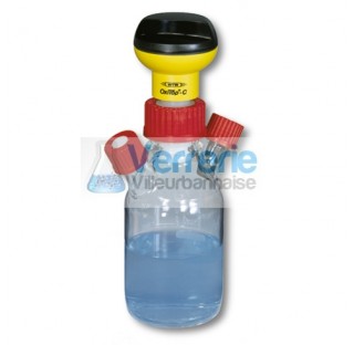Flacon jauge 250l / (Duran 50) avec 2 tubulures, complet avec accessoires 2x VS25, GK 600, 2x SEP25,
