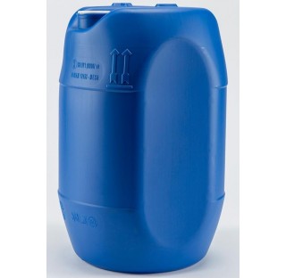 fut OP en PEHD bleu 30 litres, cylindrique, ouverture partielle, colisage de 60 futs.,homologue liqu