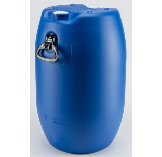 fut OP en PEHD bleu 60 litres, cylindrique, ouverture partielle, colisage de 36 futs.,homologue liqu