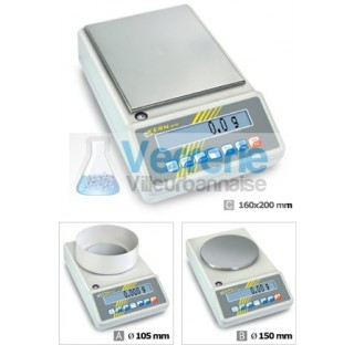 Balance de precision Kern de laboratoire Plage de mesure Max :16100g precision Kern : 0,1g dimension