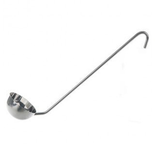 Louche inox 65ml diam 60mm long de manche 300mm manche rond