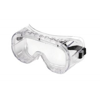Masque de protection 602 basique en PVC transparent avec bandeau elastique reglableEcran en poly