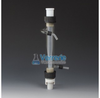 Condenseur vertical en PTFE / verre longueur 300mm avec 2 rodage 29/32 Temp max de -200 a + 250 degr