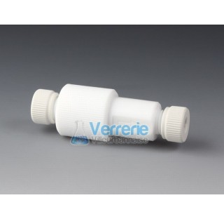 Anti retour pour valve PTFE pour tuyau diam int 10 pas de vis M18X2 lon 110mm Temp. Max. de -200 a 2