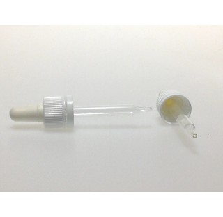 Monture compte goutte capillaire DIN18 inviolable pour flacon 50 ml - F13X90