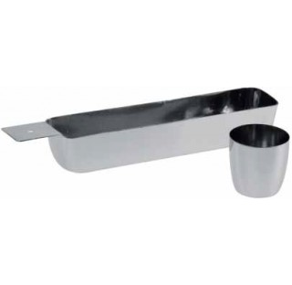 Mini creuset en platine/ or 95/5 , diametre interne superieur 12.5 mm , diametre interne inferieur 1