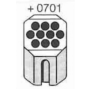 Nacelle pour max. 10 x 9 ml diametre orifice : 14,6 mm longueur 78 mm , 40 tubes par rotor Hettich