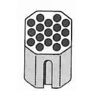Nacelle pour 17 x 5 ml diametre orifice : 13,5 mm , longueur 65 mm , 68 tubes par rotor Hettich