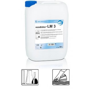 neodisher LM 3 10 litres Detergent alcalin, concentre liquide, sans phosphate. Pour le nettoyage man