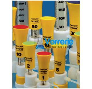 Distributeur Optifix Safety Division : 0,5ml Repetabilite : inf 0,1 pour cent volume : 06-30ml code 