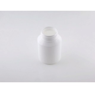 Pilulier 100 ml en PEHD blanc, inviolable bague P40