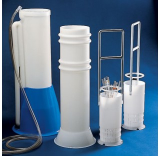 Lave-pipettes automatique Diam.170mm Haut. 990mm en polyethylene  plastique Kartell