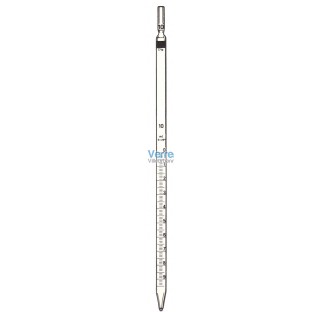 Pipette graduee 20 ml au 1/10 zero en haut classe A en verre