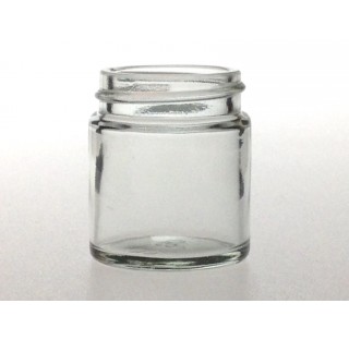 Pommadier 30 ml en verre blanc sodocalcique bague 38/400