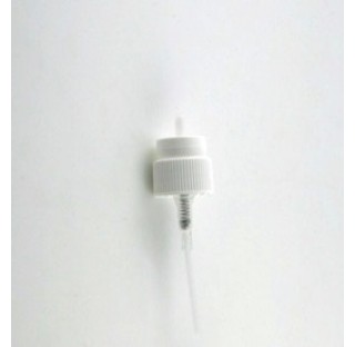 Pompe spray DIN18 blanc sans poussoir pour flacon 30 ml