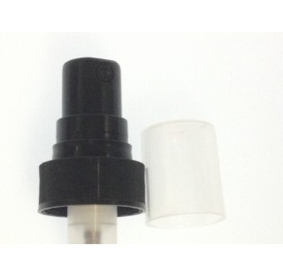 Pompe spray noire 22/400 capot en polypropylene naturel longueur sous joint 152 mm