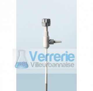Pompe a eau en plastique (PP), avec soupape antiretour, avec olive, adaptateurs 1/2 . Duran Schott