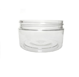 Pot pour creme 100 ml en PET cristal transparent bague 70SP400