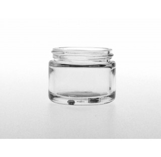 Pot pour creme 50 ml en verre blanc bague 53/400 type Cleopatre