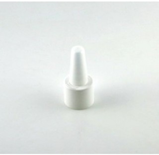 Poussoir nasal DIN 18 blanc capsule transparente montee