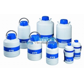 Recipients pour azote liquide (Aluminium) for stockage et transport de materiels biologiques Type BI