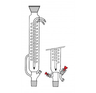 Refrigerant polyvalent 29/32 longueur utile 250 mm olive en verre