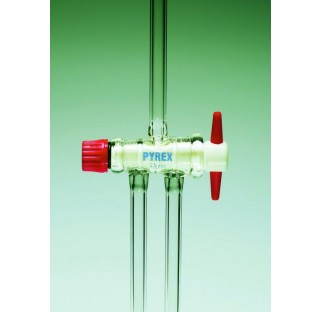 Robinet cle PTFE 2 voies 2,5mm
