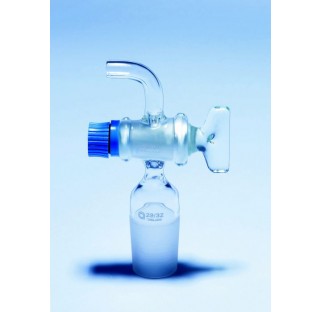 Robinet cle verre pour flacon tubule