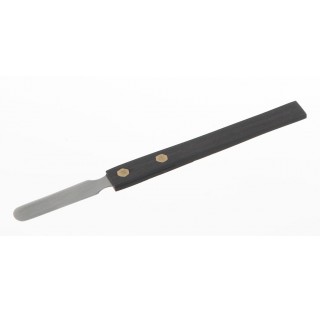 Spatule coupante long 150mm longxlarg de spatule 50x20mm ep 0,4mm en inox manche en bois